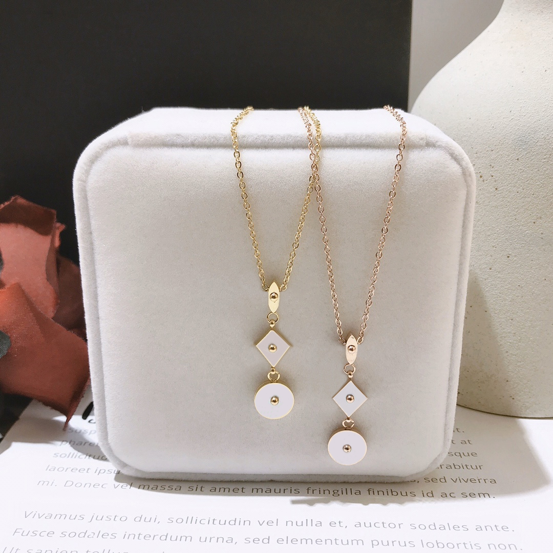 Fashion Women Luxury Designer Necklace Choker Chain 18K Gold Plated Rose Gold Plated Stainless Steel Pendants Statement Jewelry