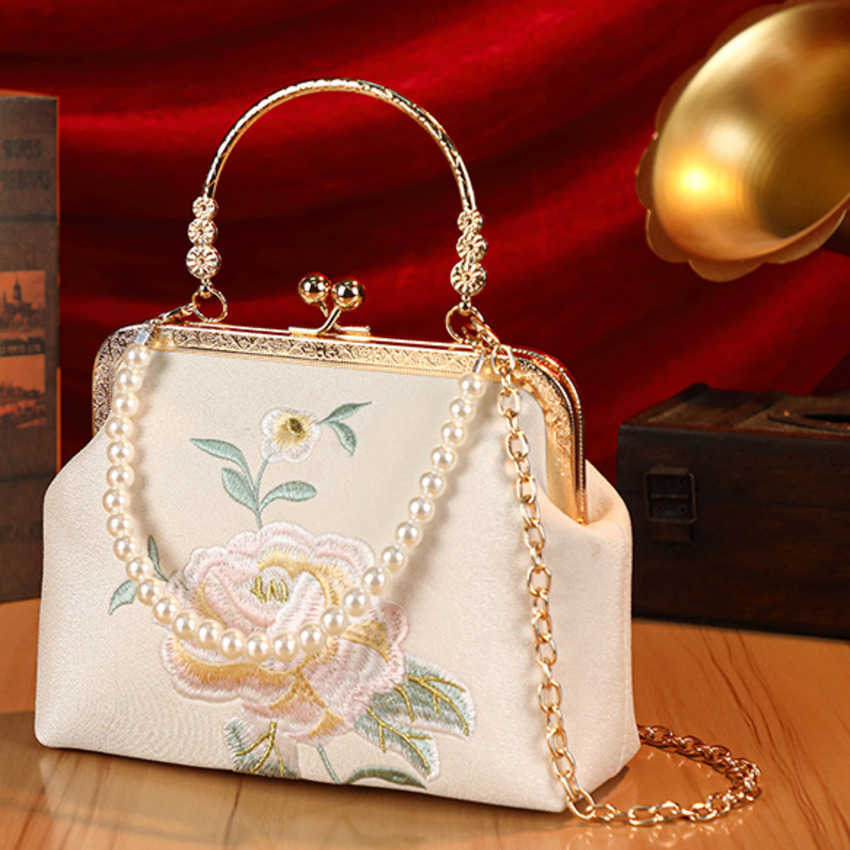 Clutch Bag New Banquet Bag New Chinese Style Cheongsam Designer Bag Elegant Crossbody Bag Bridesmaid Handbag 240920