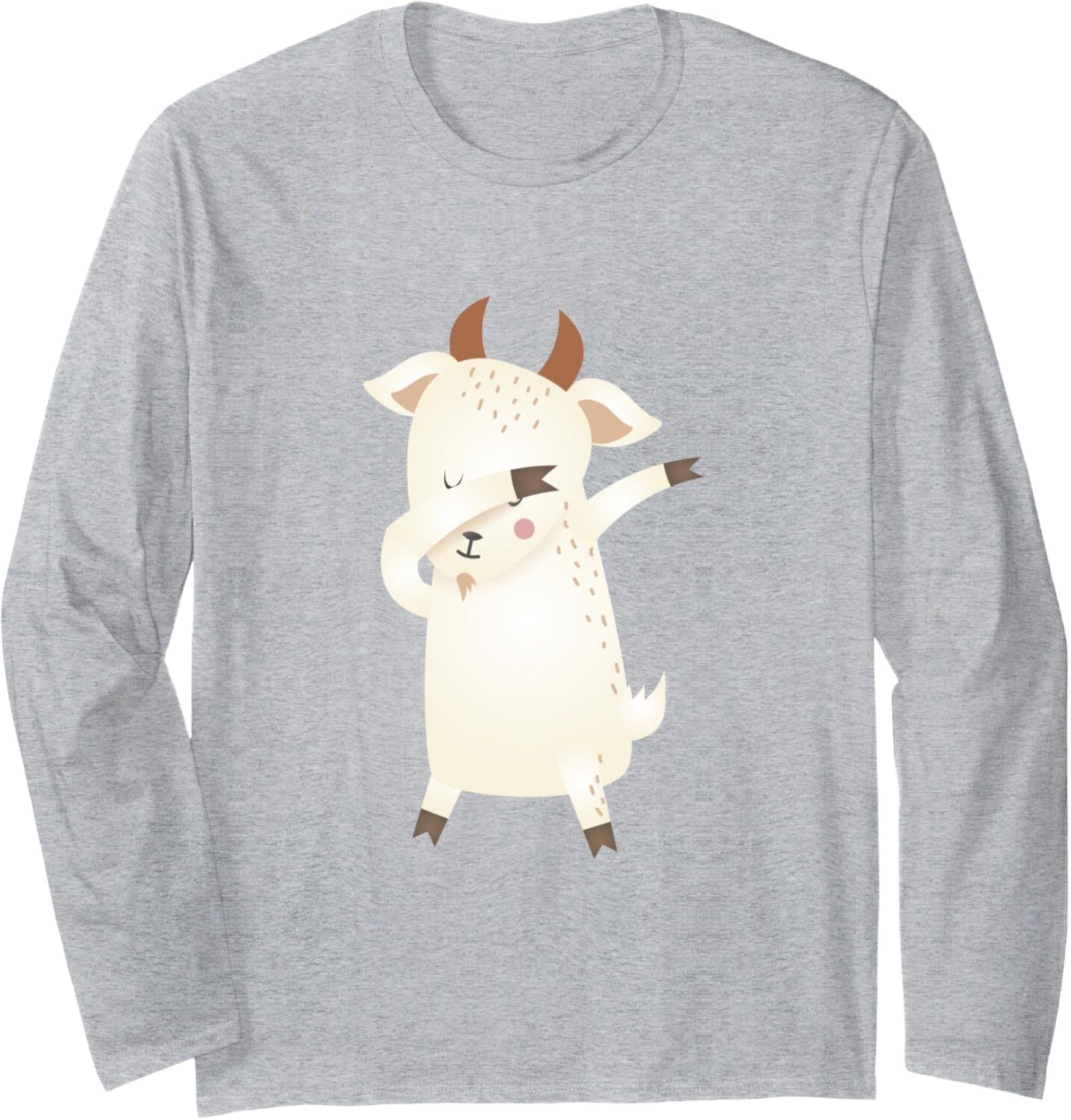 Long Sleeve Shirts for Men sweatshirt Cute Goat Dabbing Goat Lover Animal Fun Gift Long Sleeve Streetwear Casual tops clothes