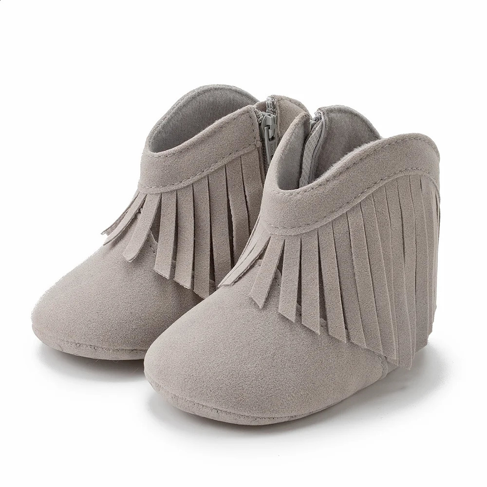 Kidsun Baby Boots Girl Boy Prewalker Solid Toddler Soft soled Non slip born Moccasin 240925