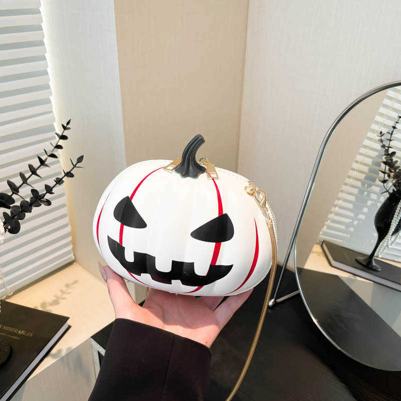 autumn winter bag same style pumpkin funny bag, single shoulder diagonal chain bag, niche and personalized women's bag 240915