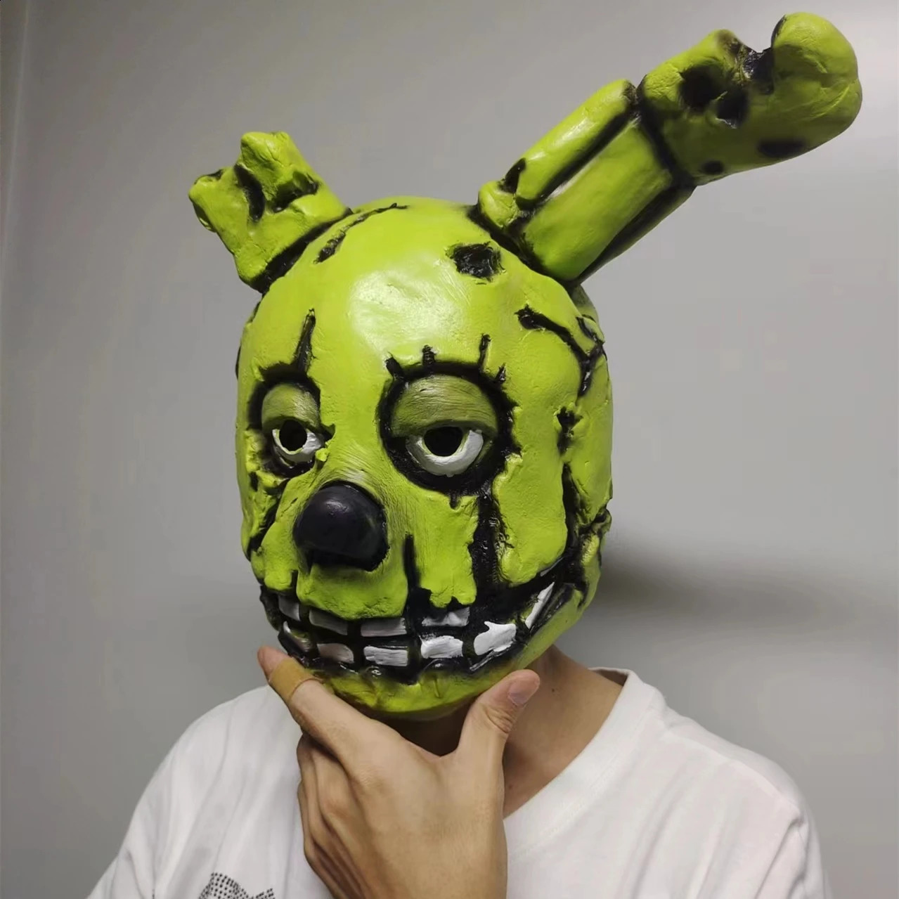 Spring Bonnie Mask Full fnaf Five Nights Freddys Game Role Playing Moive Costume Halloween Funny Dress Prop Trap Adult 240923