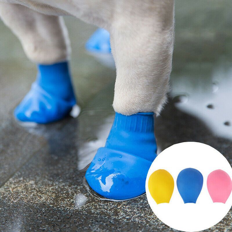 Halloween Dog Rain Shoes Rubber Waterproof Shoes Cover corgi Golden Hair Going Out Dirty Resistant Shoes Summer Rainy Pet Rain Shoes Supplies 10 blist