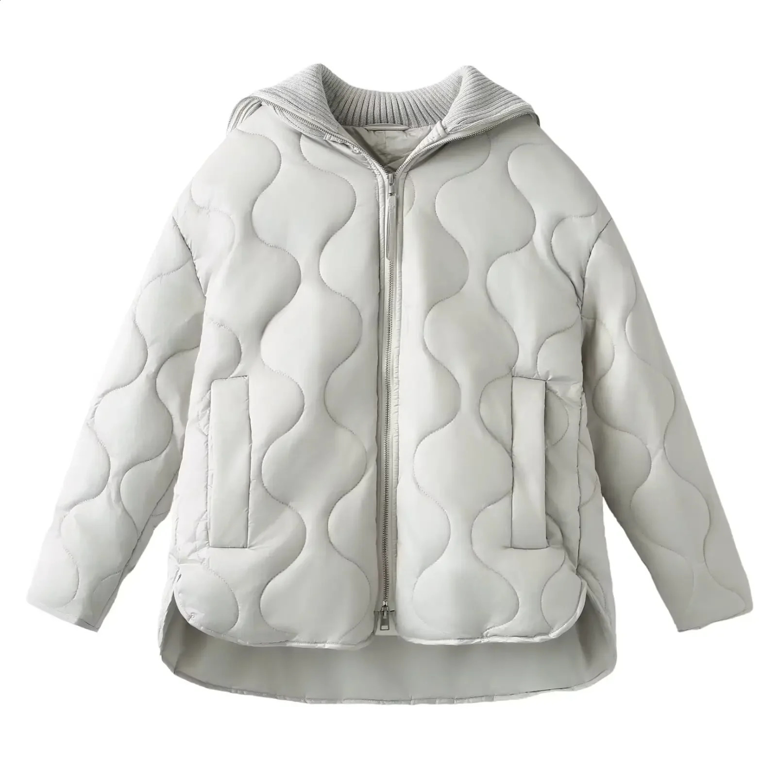 Womens Jackets Coat Winter Warm Outwear Solid Long Sleeve With Zipper Jaqueta Feminina Casual Loose Parkas Warm Jackets 240914