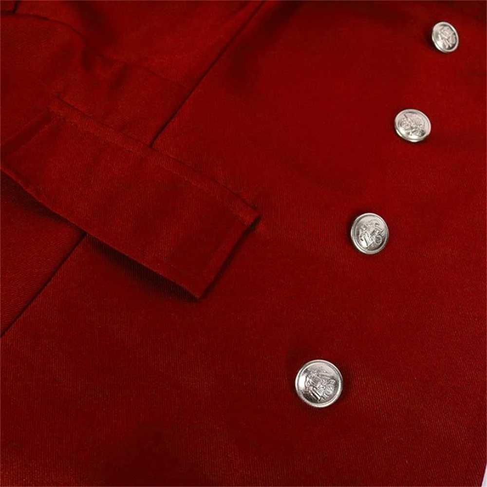 Mens Gothic Trench Medieval Steampunk Retro Coat Double layered Decoration Solid Mens Collar Coat Retro Long Trench W240925