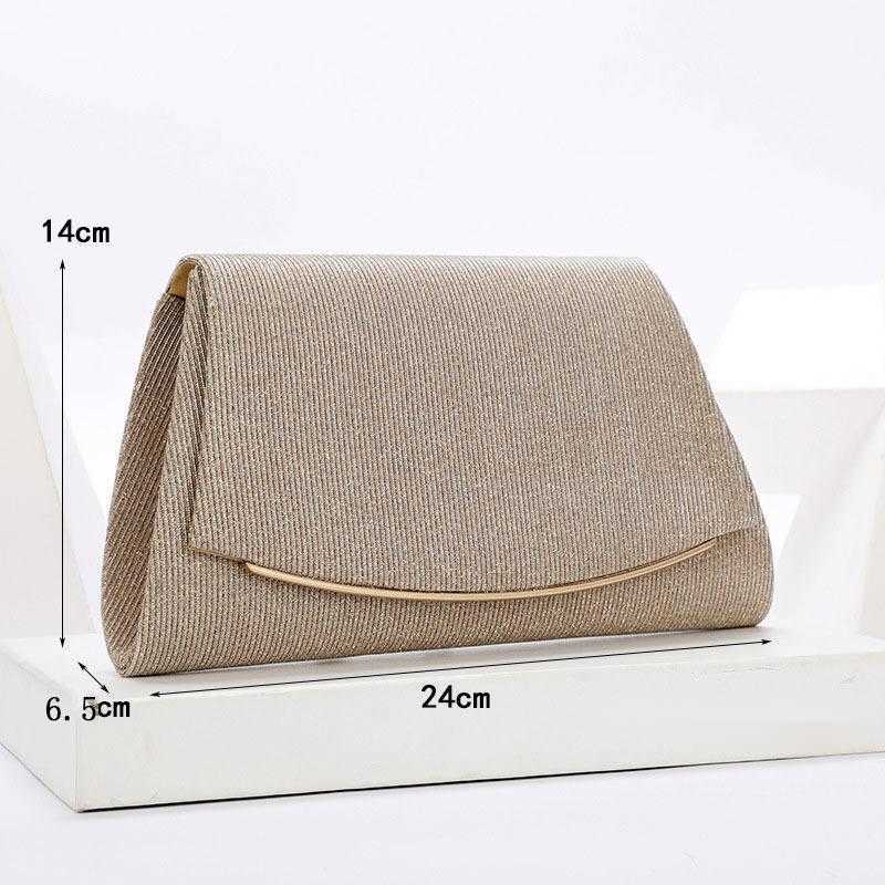 Clutch Bag New Hand Bag Pure Color Designer Bag Simple Party Reflective Shiny Pu One Shoulder Slanting Womens Evening Bag 240920