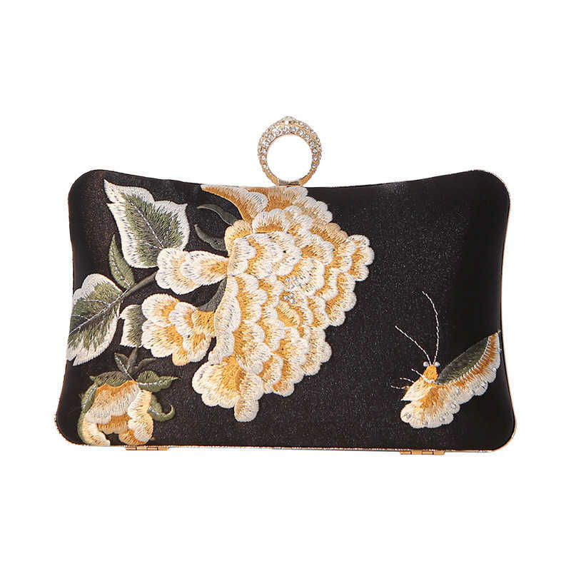 Clutch Bag Evening Banquet Bag New Cheongsam Bag Socialite Handbag Silk Embroidered Designer Bag Womens Banquet Handbag 240920