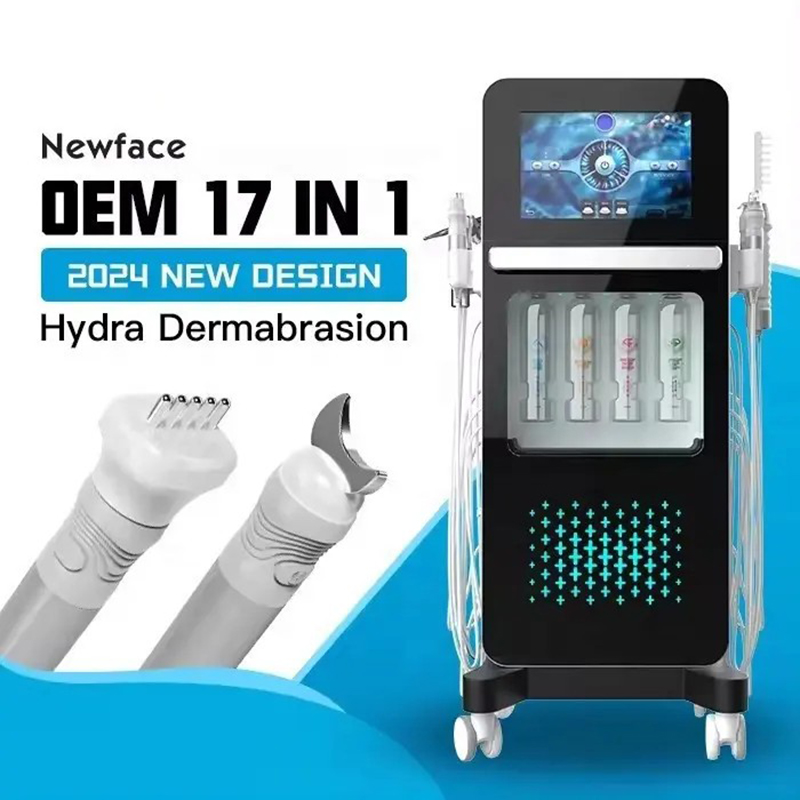 Alice 17 In 1 Beauty Instrument Beauty Dermabrasion Shrink Pores Machine With Aqua Peel Beauty Water Moisture For Cleaning Face Acne Removal Beauty Ma