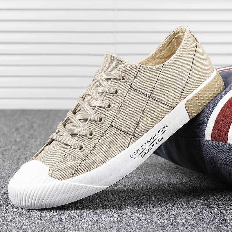 Fashion Breathable Casual Shoes Men Classic Lace-Up Mens Canvas Shoes Flat Sneakers Lightweight Vulcanized Shoes Man Espadrille M240925