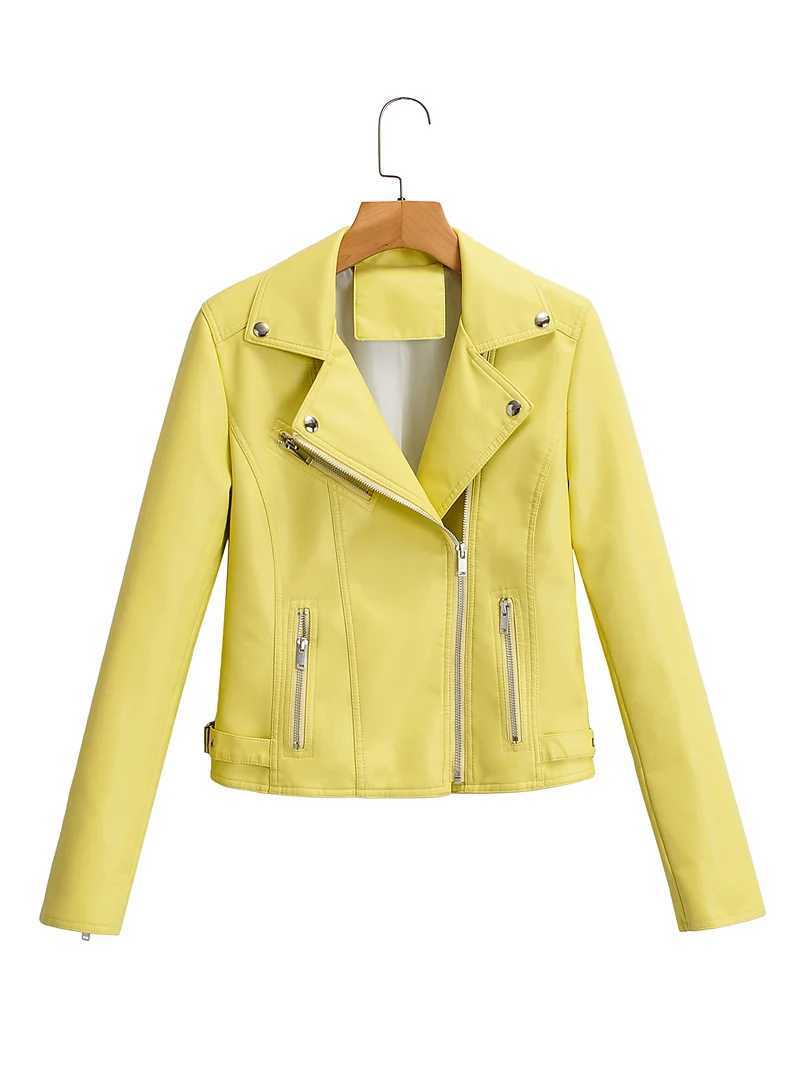 New motorcycle leather jacket womens leather jacket womens leather jacket W240926