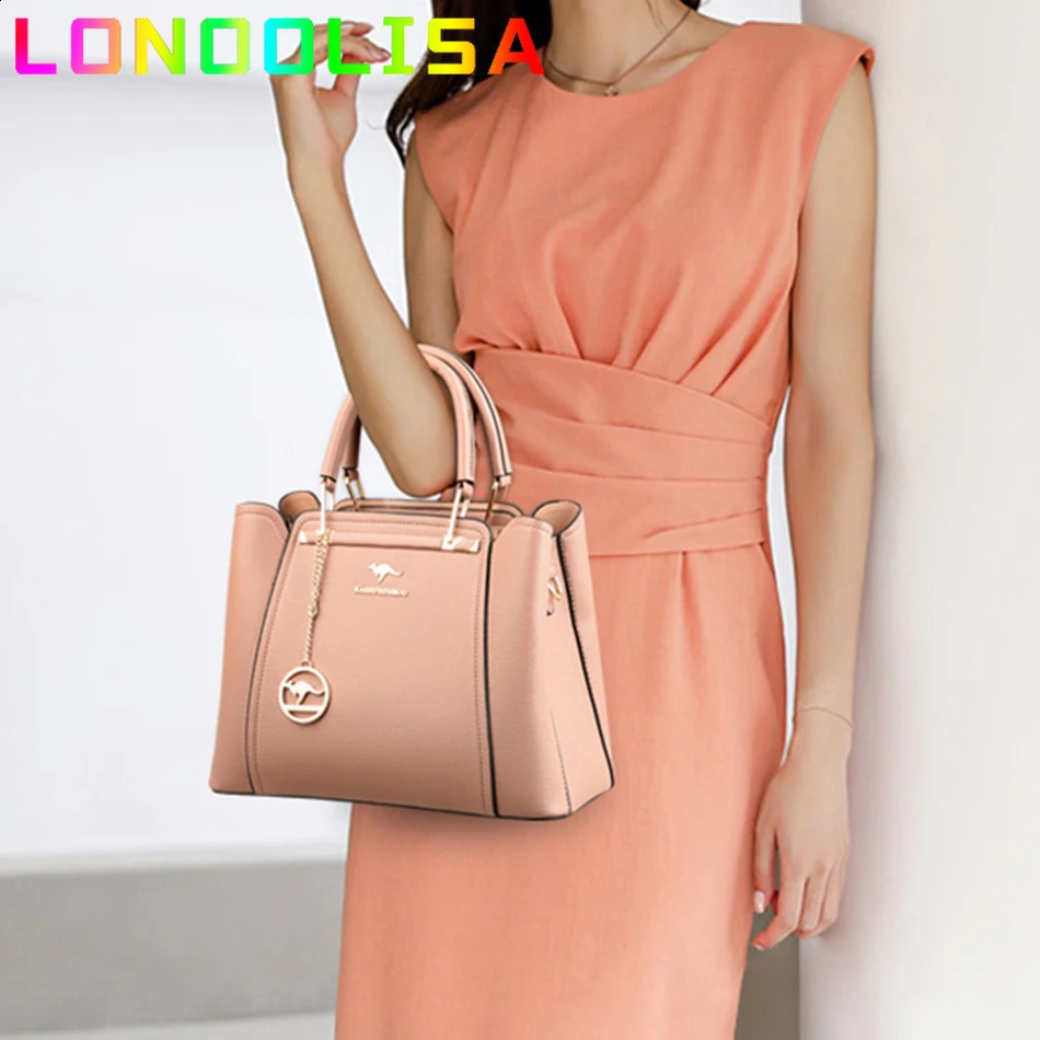 soft leather handbag for women er 3-layer shoulder cross body Sac womens large capacity shopping messenger handbag 240923