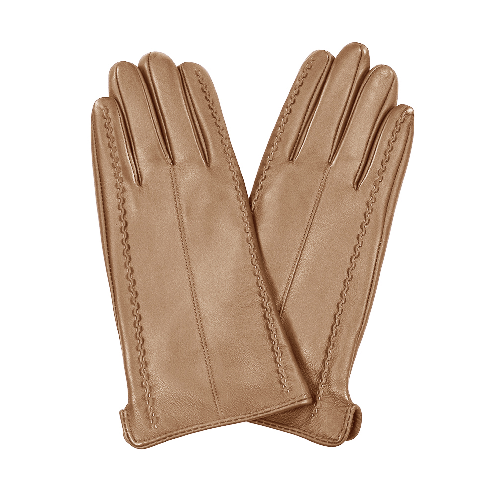 New Fashion Winter Warmth Women's Fashion Real Leather Gloves Fur Lined Gloves Mittens For Formal Occasions