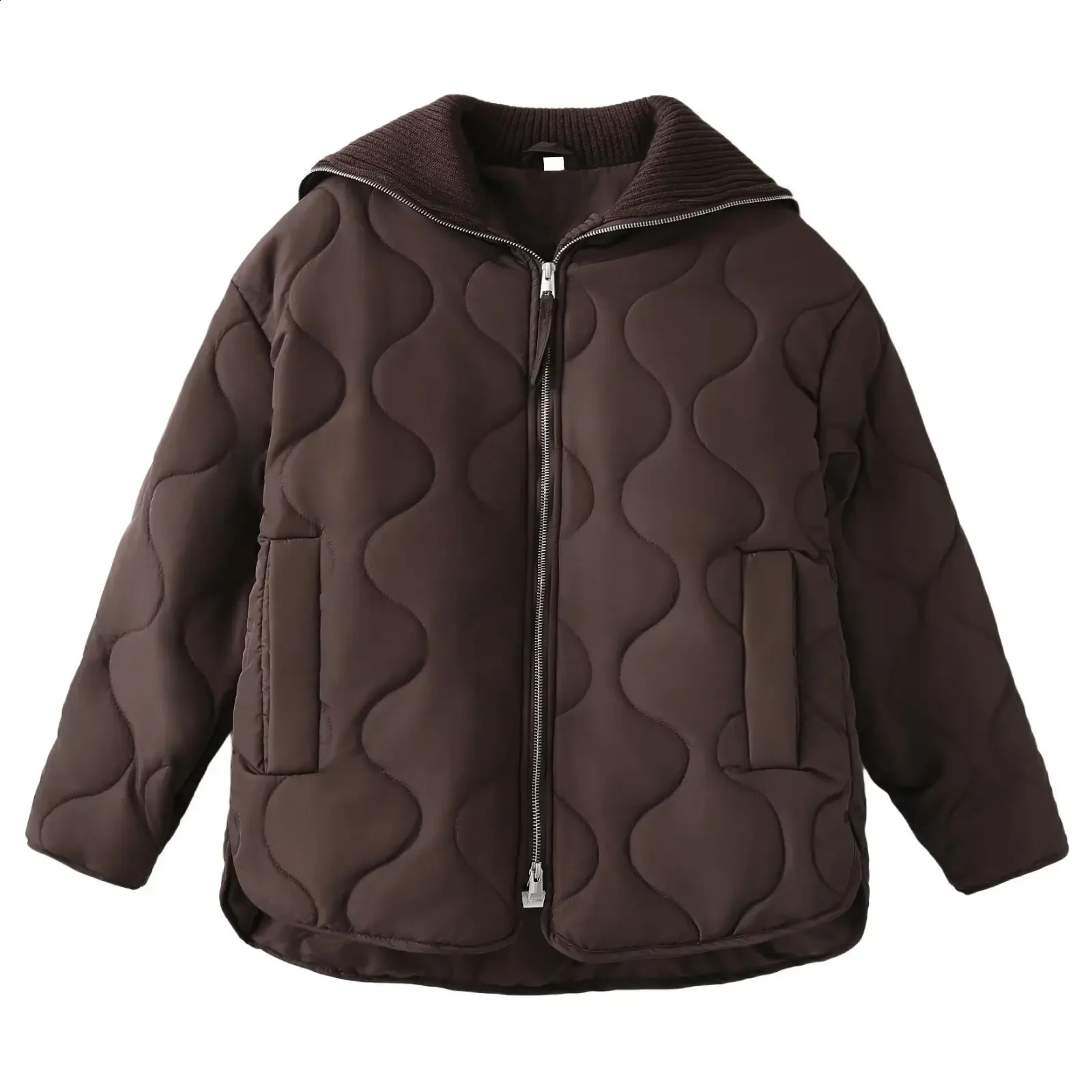 Womens Jackets Coat Winter Warm Outwear Solid Long Sleeve With Zipper Jaqueta Feminina Casual Loose Parkas Warm Jackets 240914