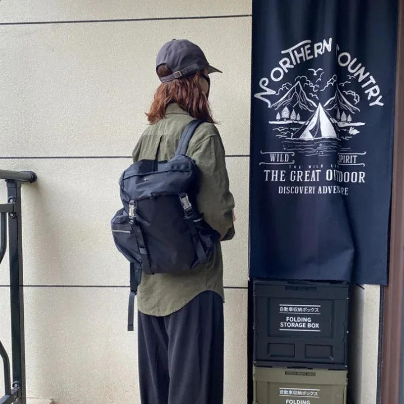 High-capacity Grunge Pockets Backpack Women All Match Fashion Vintage Schoolbags Y2k Aesthetic Ins Simple Backpac for Students 240921 96cb