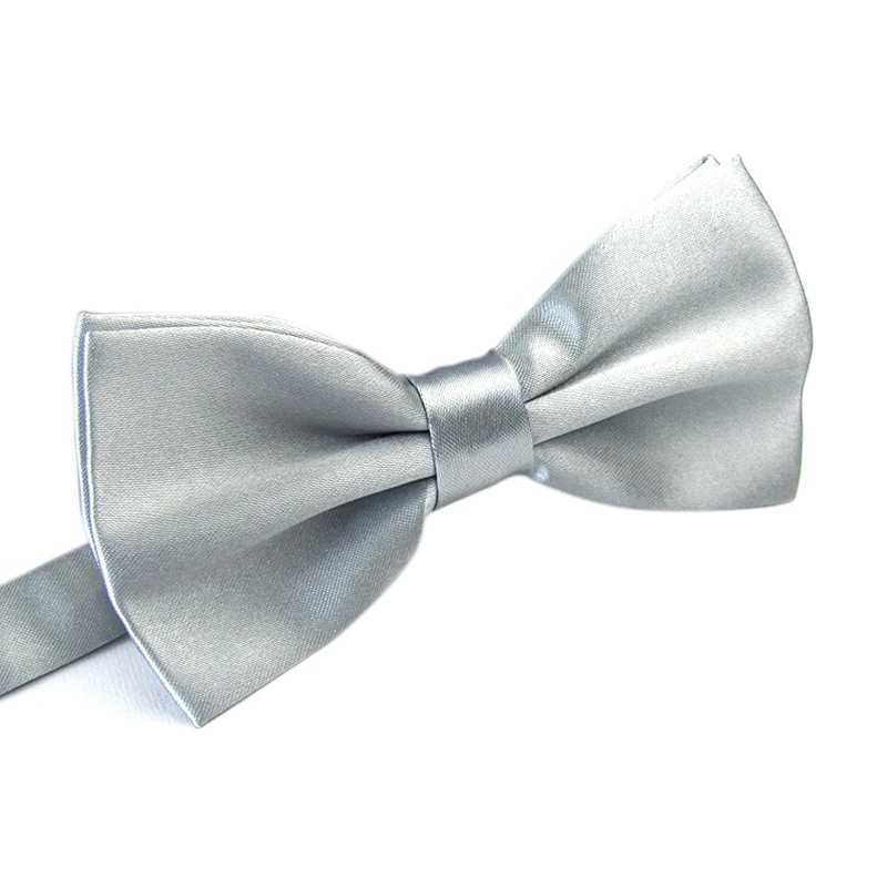 Mens satin tie classic wedding party tie solid color adjustable collar Y240925