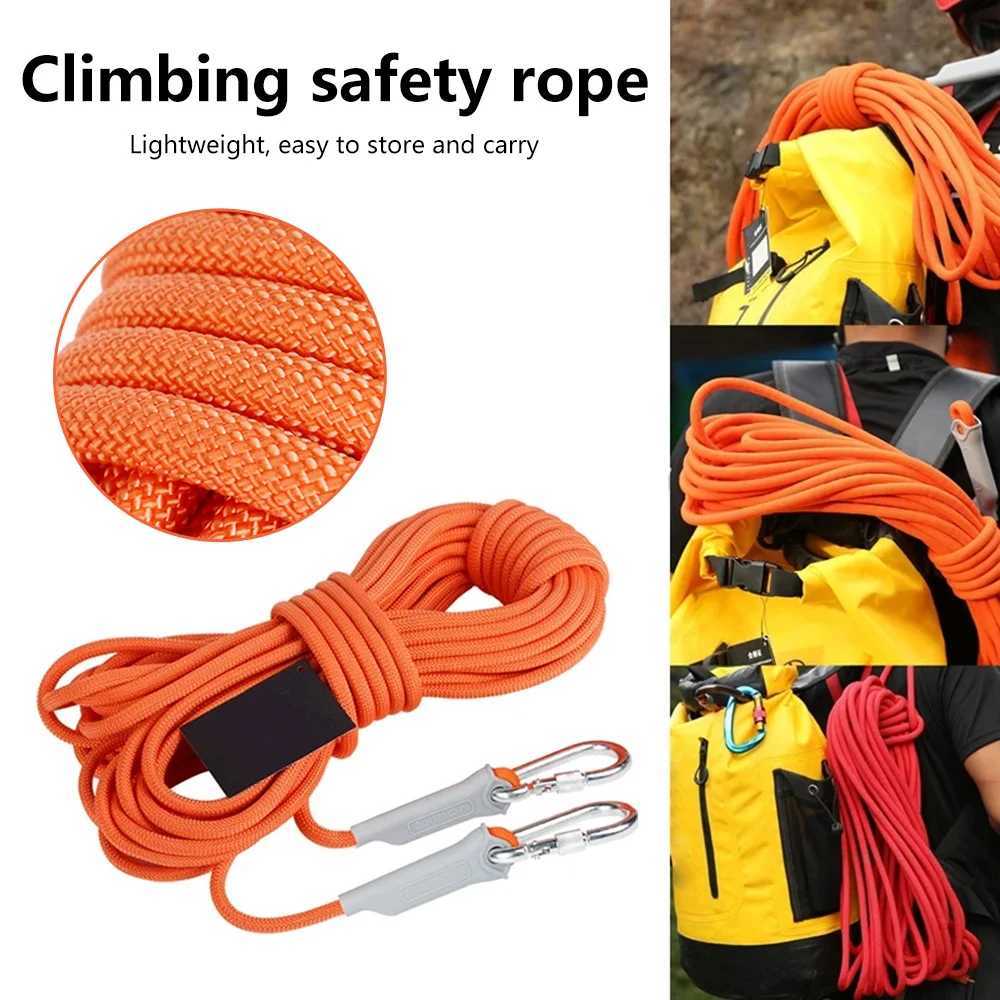 Outdoor climbing rope 10M/15m/20M/30M emergency rope 10mm diameter climbing safety rope Outdoor auxiliary rope CL240926