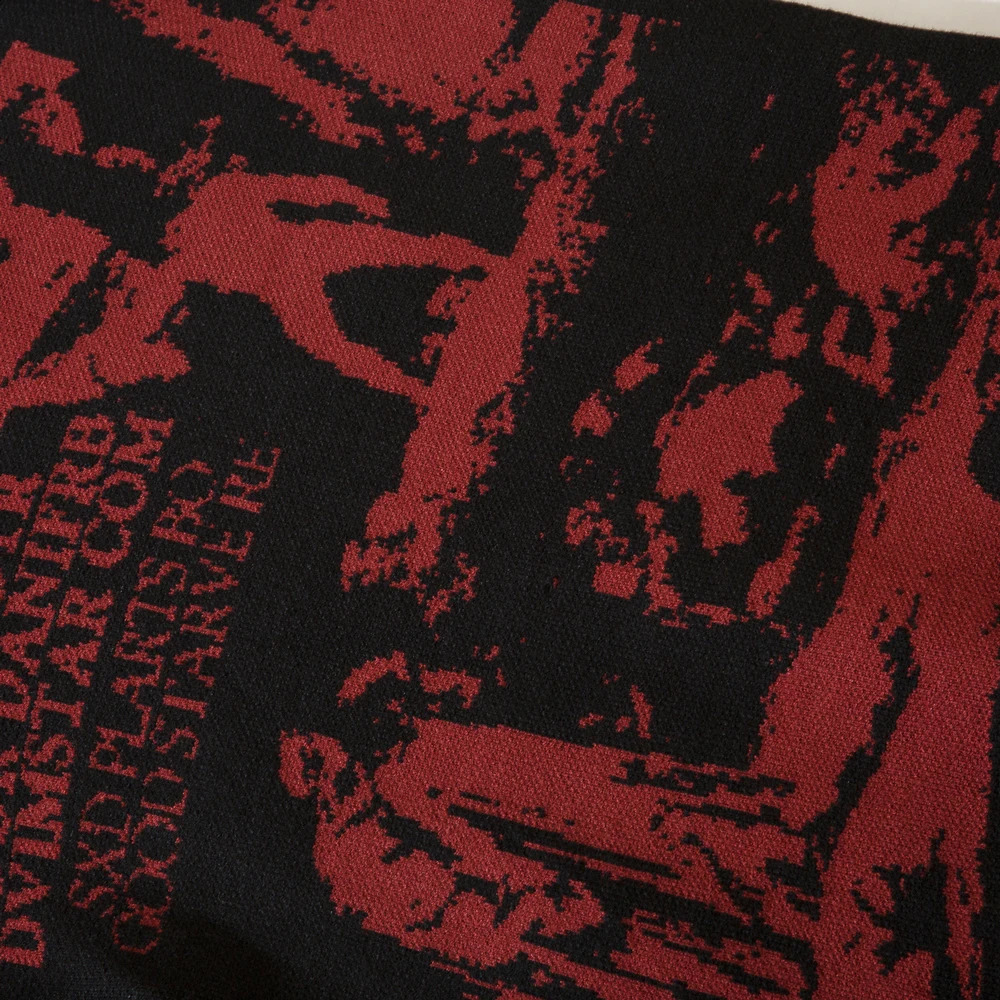 Teared Gothic Womens Y2k Mens Sweater Retro Black Oversized Knitted Sweater Harajuku Anime Street Clothing Fashion Winter Top Zipper 240924