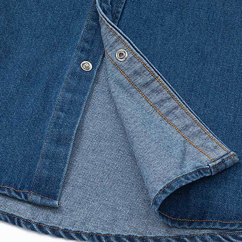 Mens denim jeans jacket womens denim retro clothing top womens heart-shaped pattern shirt jacket CL240926