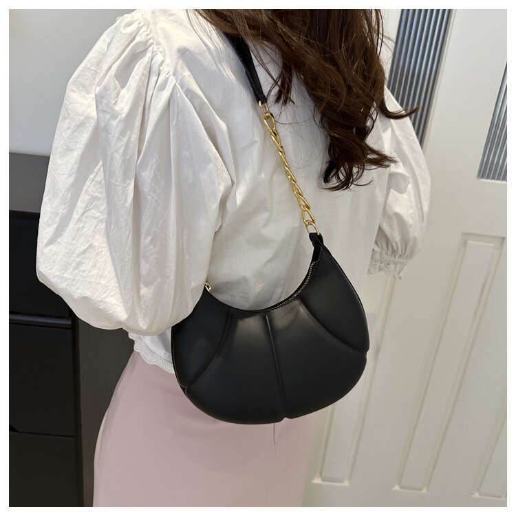 DHwanglijia Bags designer bag Simple Shell 2024 New Impression Solid Color w Casual Texture Fashion Handheld Single Shoulder Underarm Bag