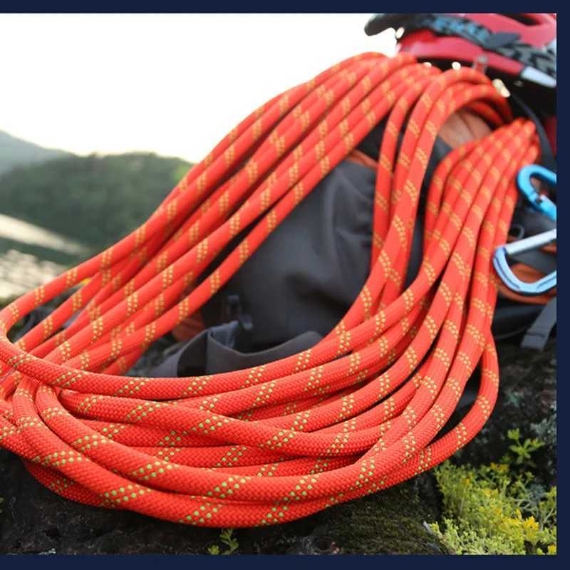 Outdoor 12mm climbing rope climbing high-strength static survival fire rescue safety rope climbing equipment CL240926