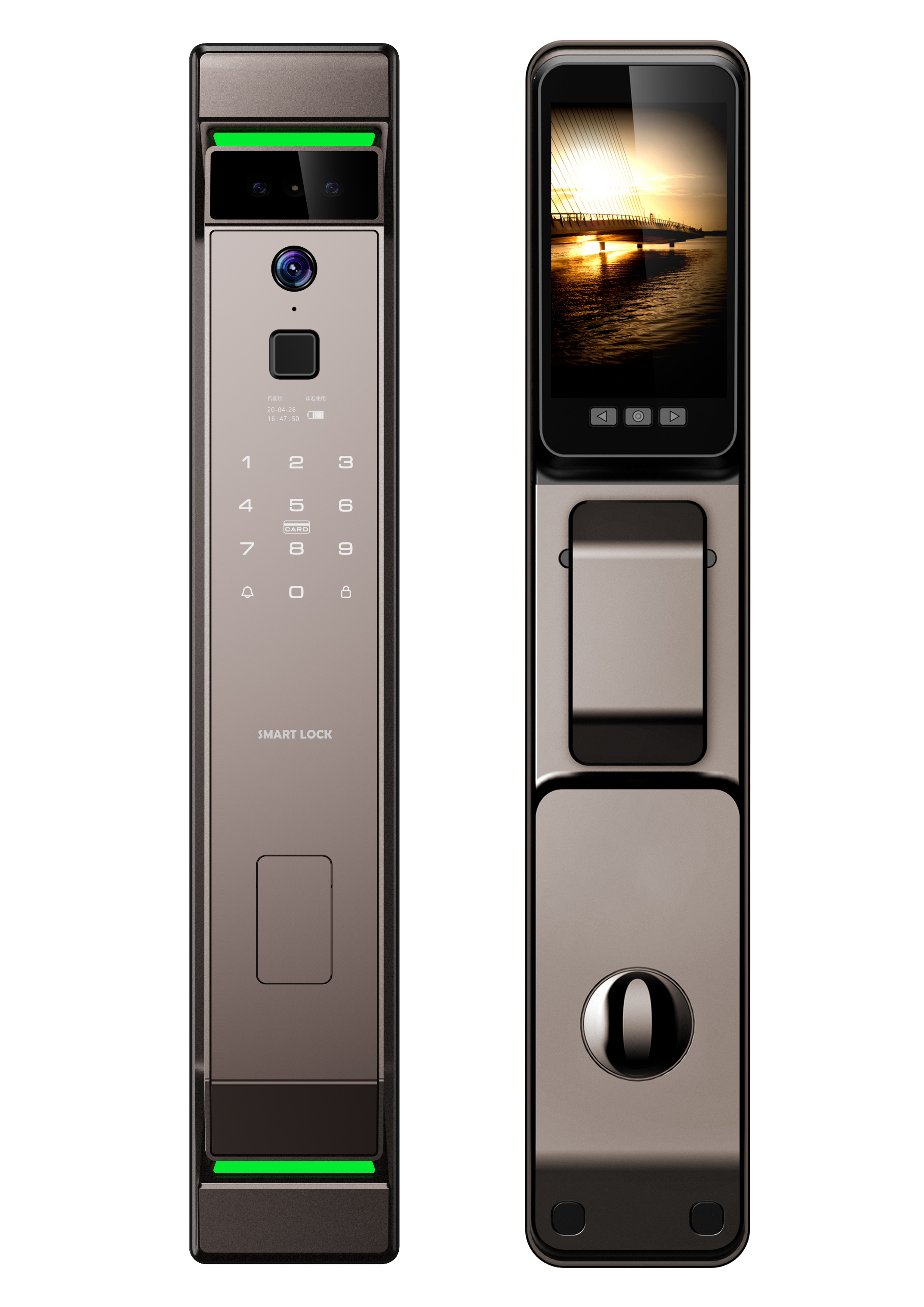 Advanced Smart Door Lock with Biometric Scanner, Digital Keypad, and Seamless Integration for Homes - Model X9