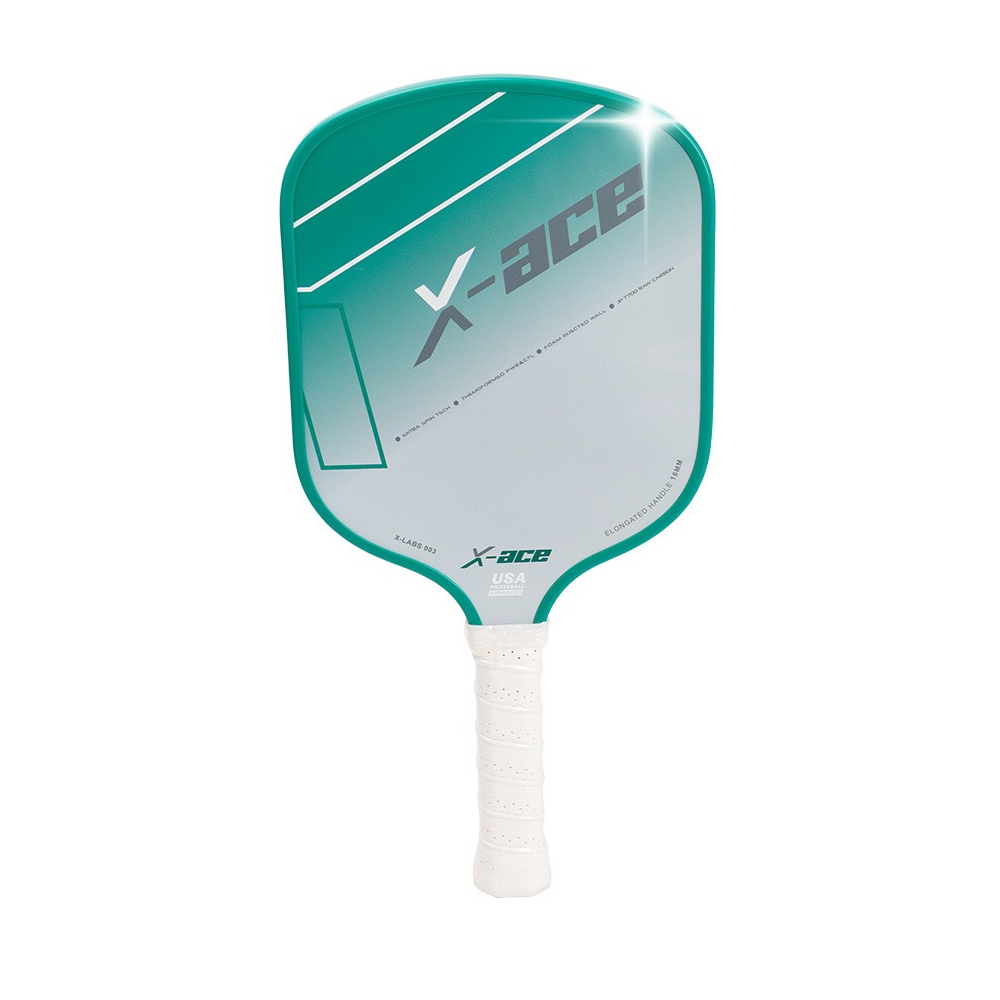 X-ACE Preformance Series Thermoformed Pickleball Paddle with 16mm Shark Power Polymer Core Provides Ultimate Spin & Consistency for Beginners