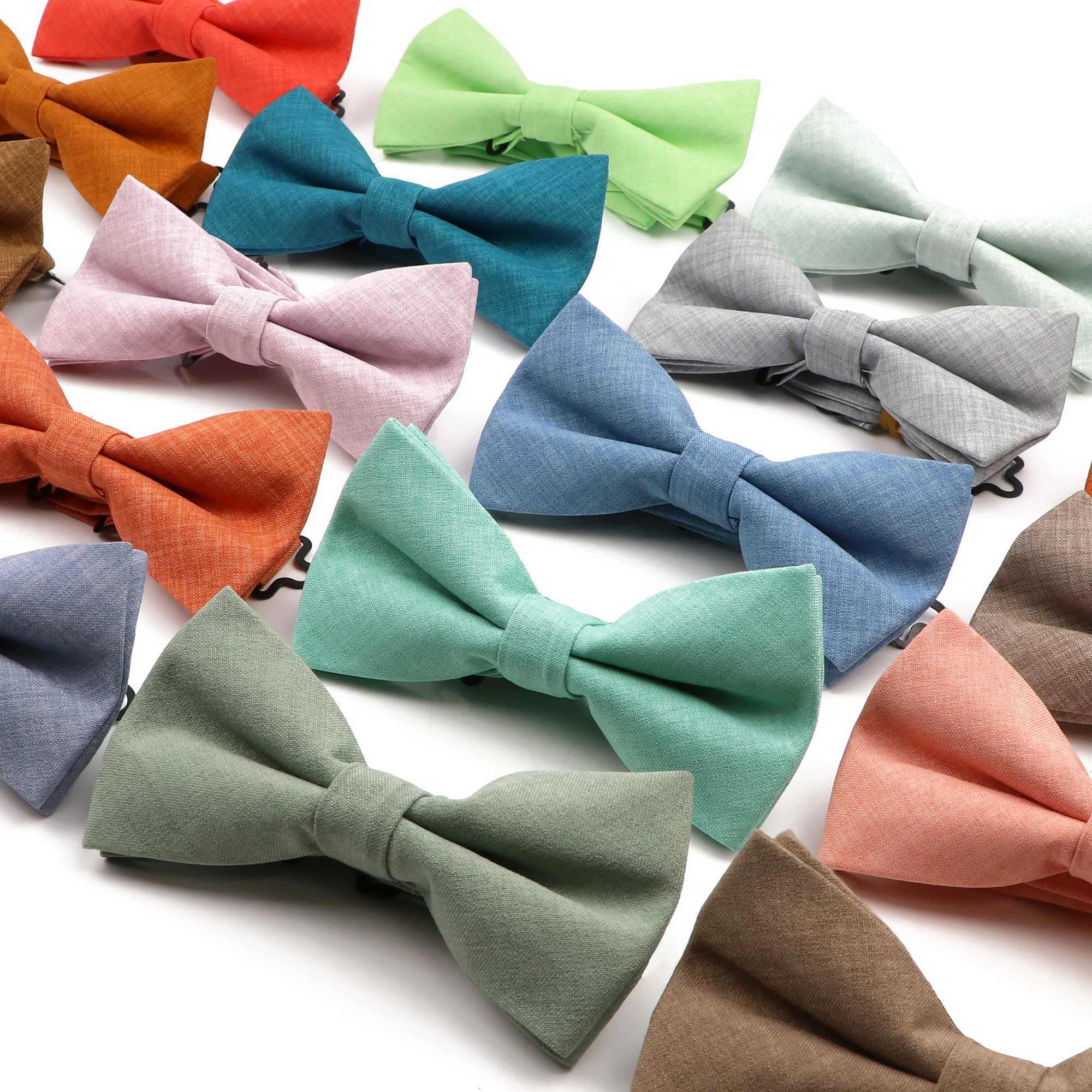 High quality mens solid color tie set suitable for mens childrens wedding party dinner accessories orange father son tie gift Y240925