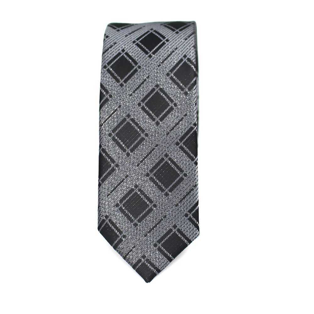 New mens casual slim tie classic Polter Woven Party Neckties fashionable flat mens tie for wedding business M tie Y240925