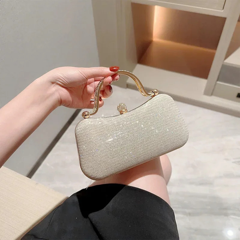 Elegant Crystal Bridal Wedding Clutch Bag Water Diamond Womens Evening Clutch Bag Womens Party Dinner Wallet Crossbody Bag 240923