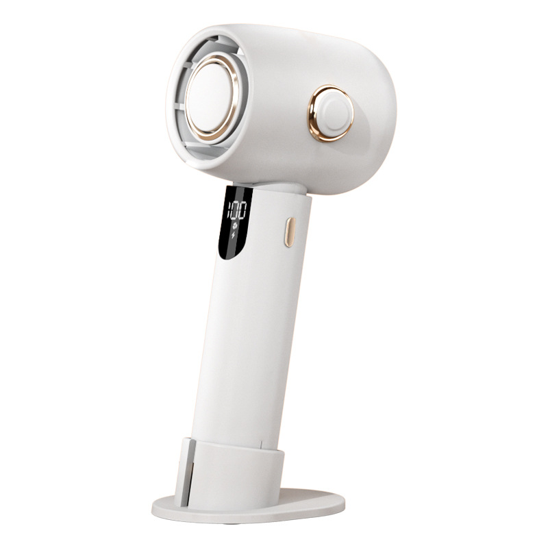 Compact Handheld Turbo Fan with Convenient USB Charging for On-the-Go Cooling