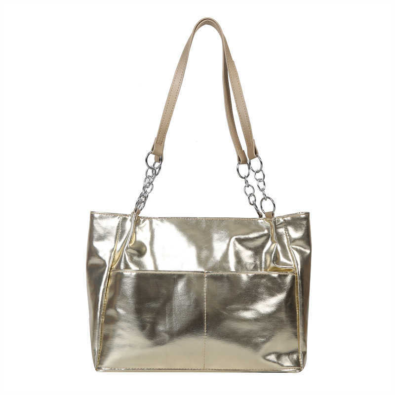CMM New Womens Single Shoulder Tote Bag Trendy Fashion Handbag Shopping Bag Waterproof Large Capacity Simple Storage Bag