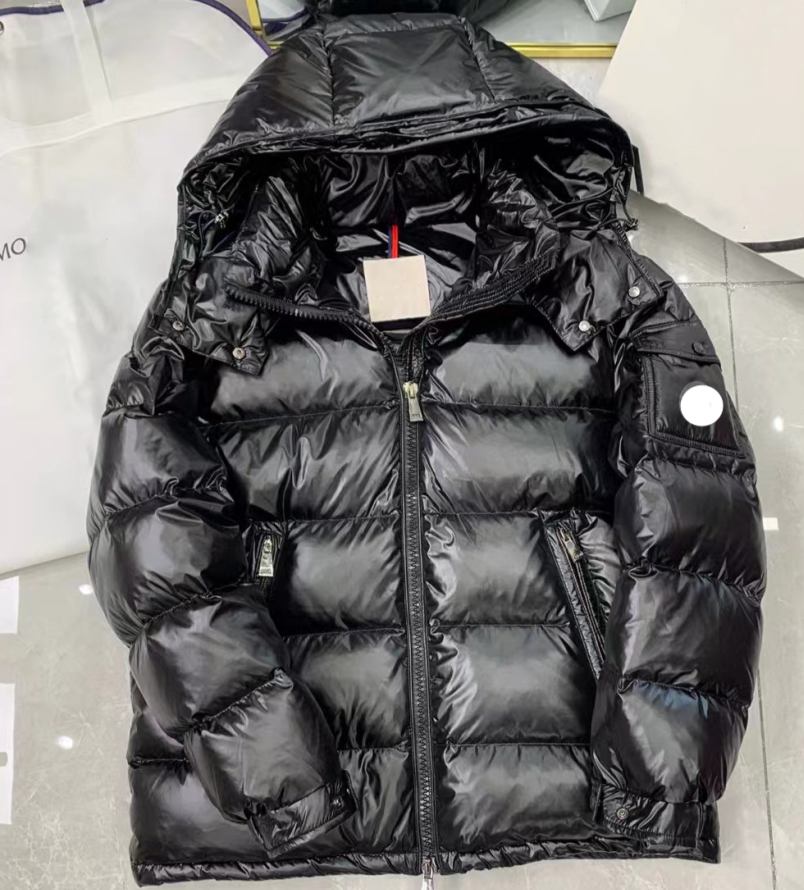 Unisex Light Weighted Down Coat with Embroidery - Stand-Up Collar for Fall/Winter