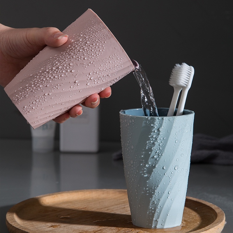Screw Thread Double Layer Mouthwash Cup - Minimalist Home Use