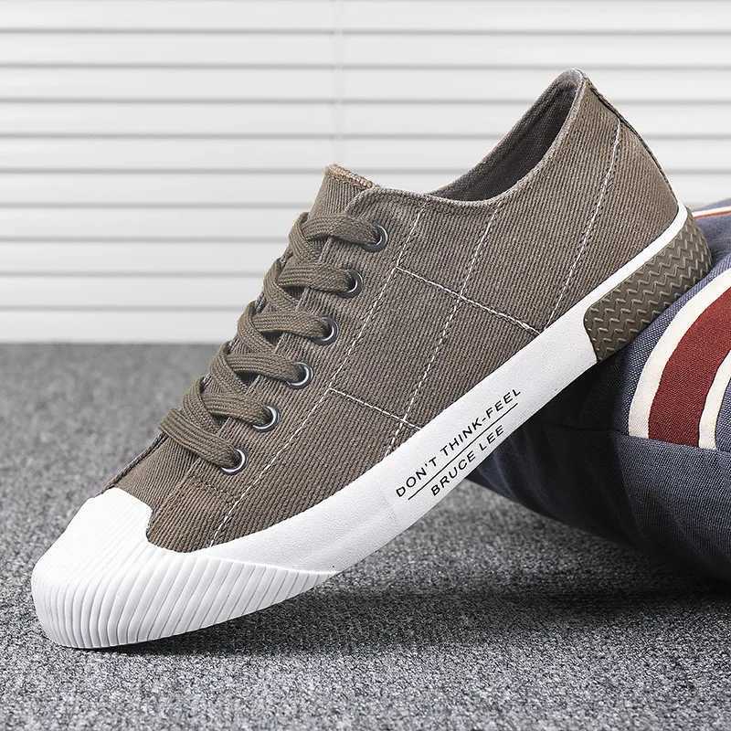 Fashion Breathable Casual Shoes Men Classic Lace-Up Mens Canvas Shoes Flat Sneakers Lightweight Vulcanized Shoes Man Espadrille M240925