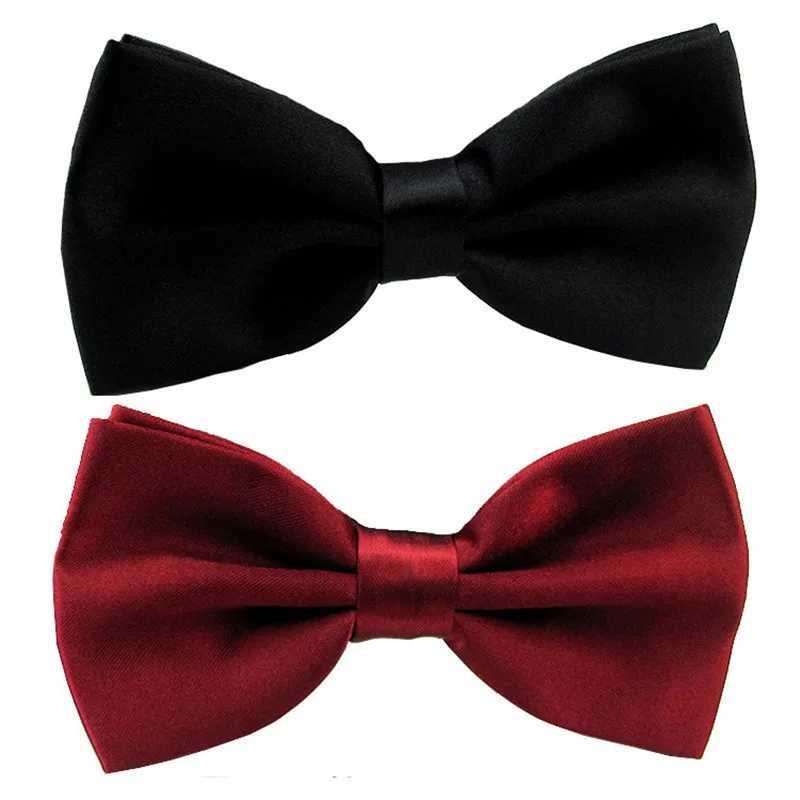 Classic mens tie boys grille childrens tie fashionable solid color green red white green wedding tie accessories Y240925