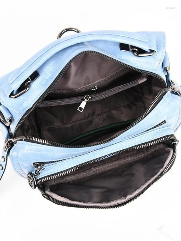 Shoulder Bags CFUN YA Fashion Backpack For Women Multi-Pockets Teen Girls Crossbody Bag Female Handbag Travel Bagpack 2024 d823 4