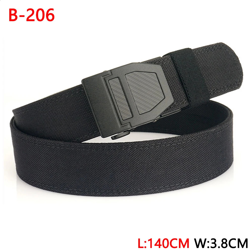 TUSHI 140CM mens military tactical belt sturdy nylon heavy-duty hard belt suitable for mens outdoor leisure belt automatic waist belt 240925