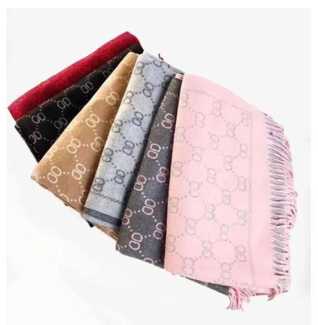Fashion Designer Scarf Autumn and Winter 100% Cashmere Scarf Women's Long Shawl Soft and Comfortable Luxury Gift Double Sided Tassel Scarf With gift box a2369