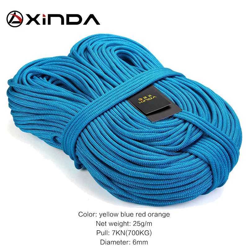 XINDA 6mm diameter Escalade 10M XINDA professional climbing rope high-strength equipment rope safety rope survival rope CL240926