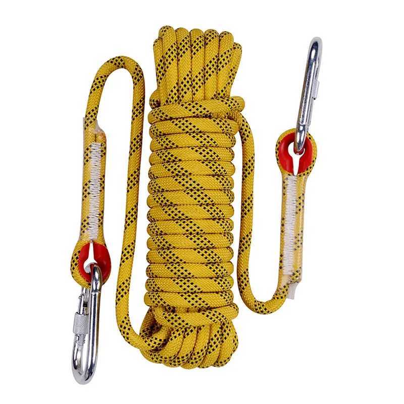 Nylon climbing survival fire escape rope high-strength safety camping rope climbing rope with a diameter of 10mm rock tie rope CL240926