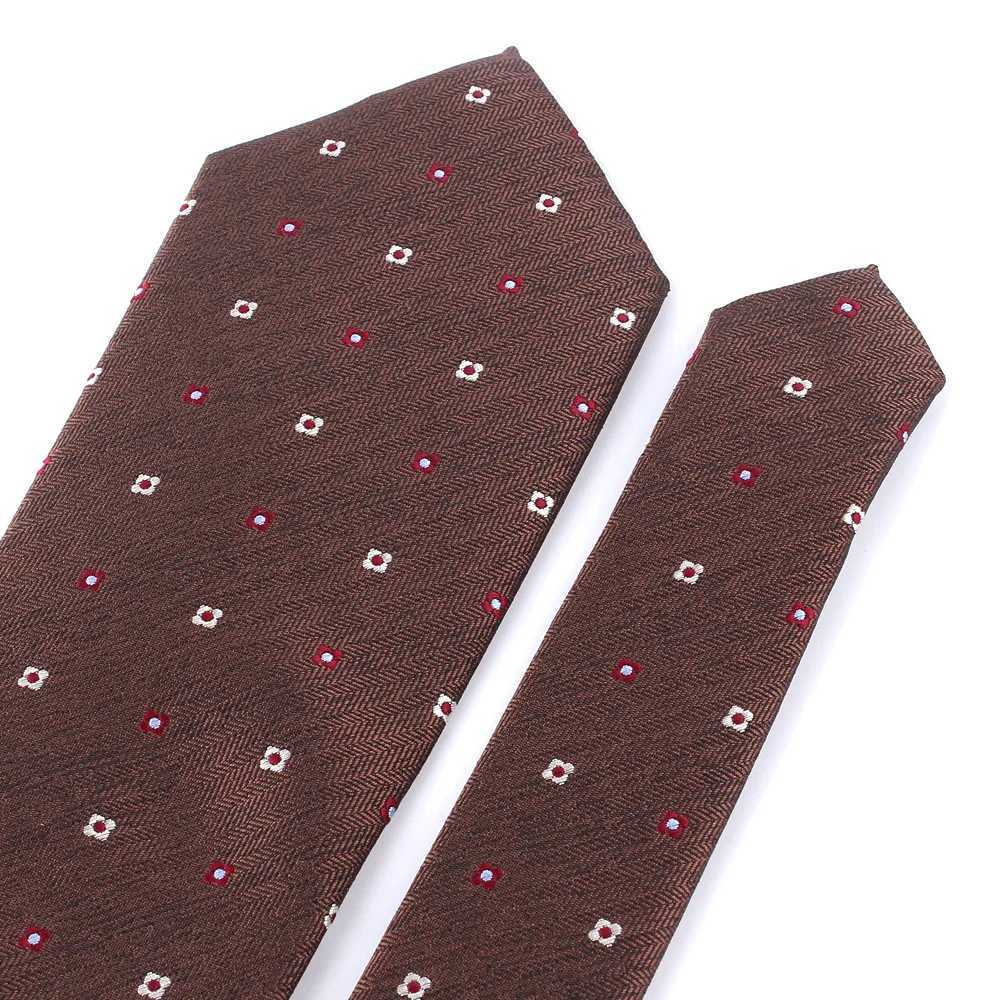Mermaid colored tie mens dress striped tie party business classic brown tie coffee tie wedding tie Y240925