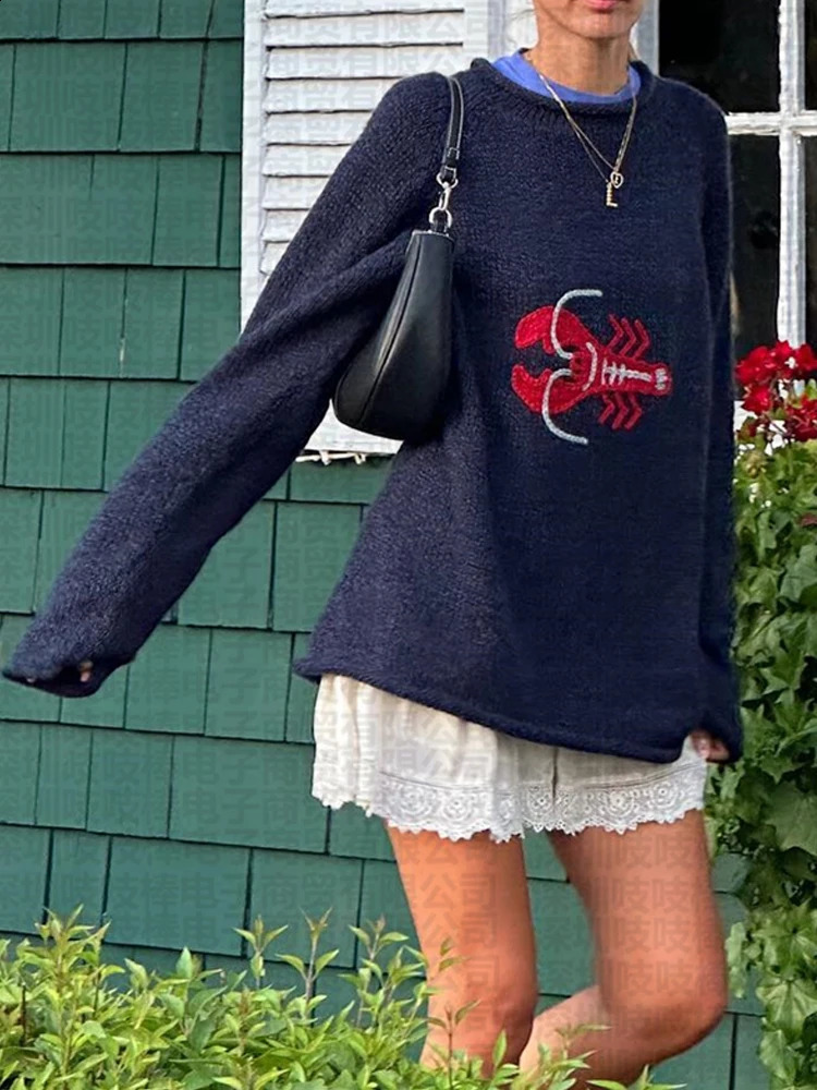 2024 Hip-hop Street Gothic Wool Retro Pullover Sweater Knitted Sweater Mens Womens Y2K Harajuku Punk Style Spring Sweater 240925