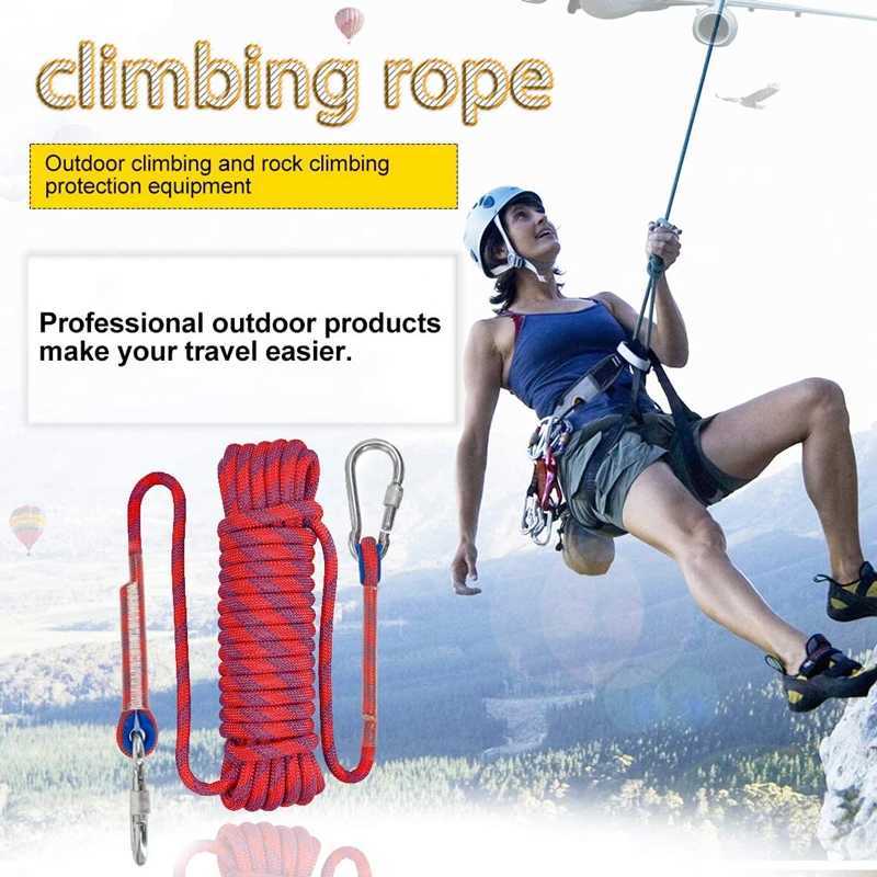 10m 20m 10/12mm diameter high-strength rope safe climbing rope hiking accessories camping equipment survival and escape tools CL240926