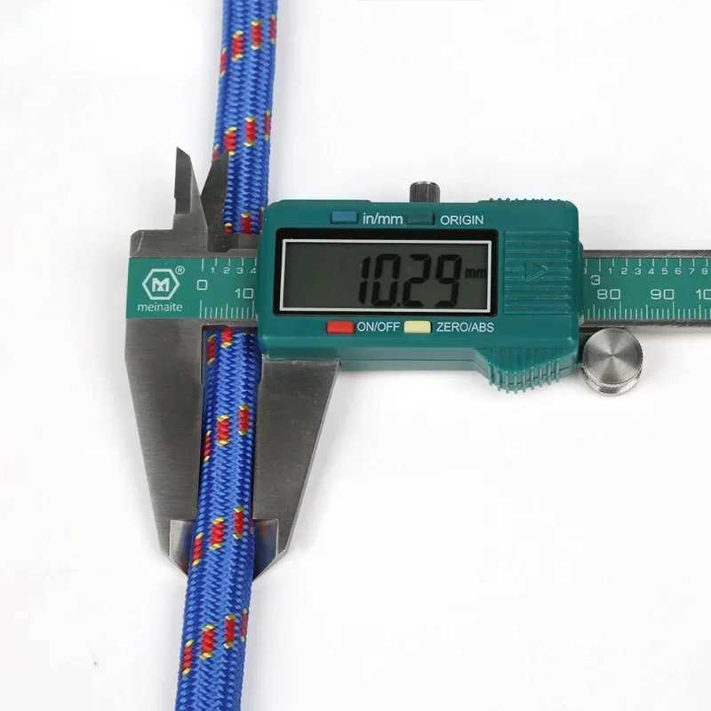 1M outdoor climbing rope with a diameter of 10mm rock tie rope high-strength safety camping rope climbing survival fire-resistant rope CL240926