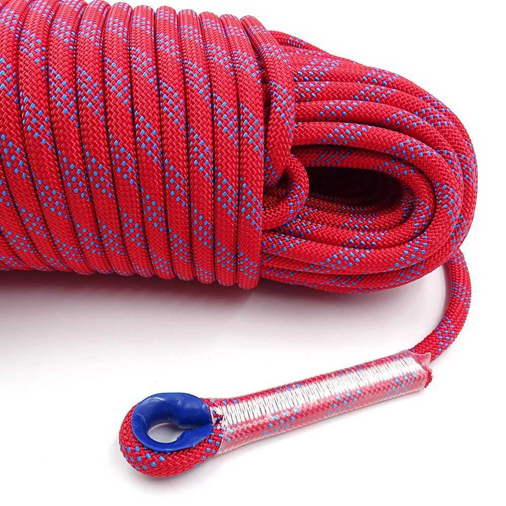 12mm diameter climbing rope outdoor camping equipment static climbing rope sturdy fire escape safety tool CL240926