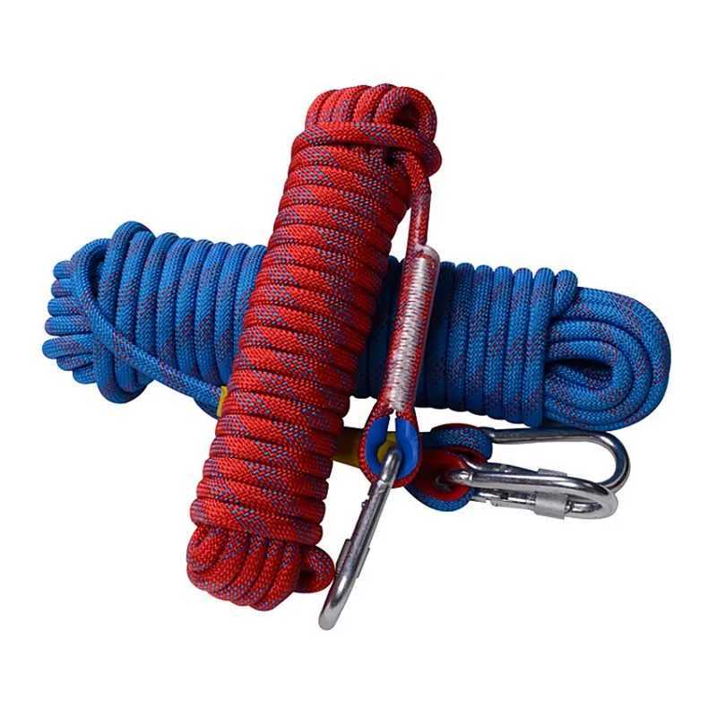 Climbing rope tree wall climbing equipment 10mm high-strength outdoor fire escape safety climbing rope climbing accessories CL240926