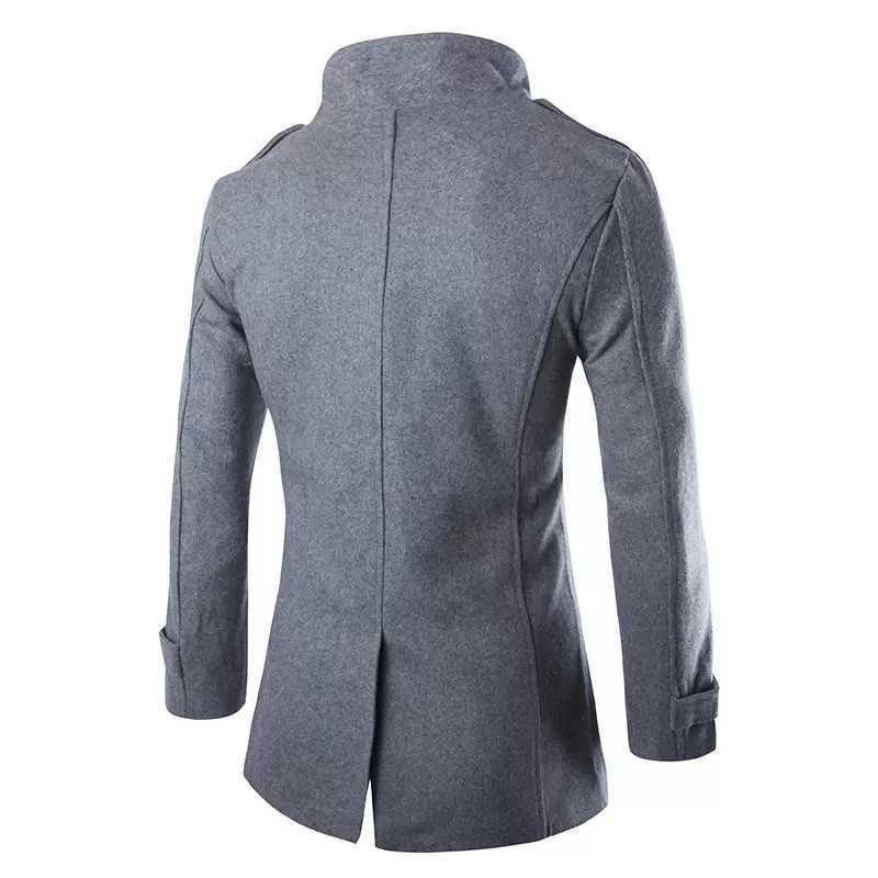 Mens coats trench coats winter mens pea coats double breasted wool and blend coats branded clothing W01 W240925