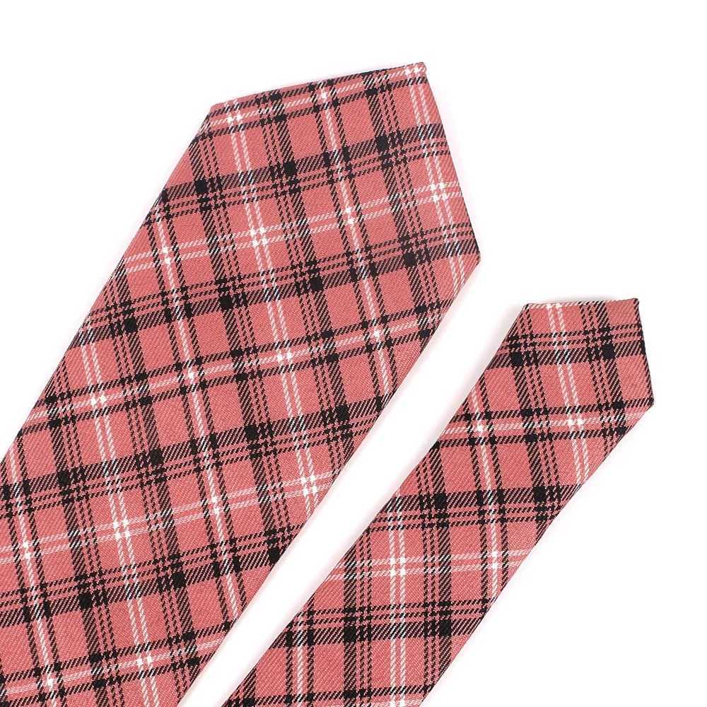 Red plain weave tie mens tight tie mens tie used for wedding business casual checkered tie classic set ultra-thin tie Gravatas Y240925