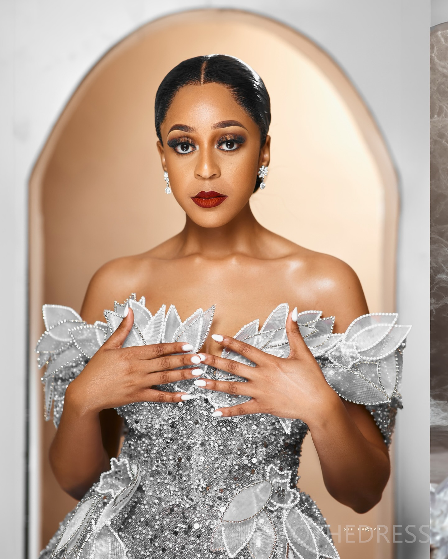 2024 Aso Ebi Silver Cocktail Dresses For Women Short Prom Dresses Mini Dresses Birthday Dresses Off Shoulder Sequined Lace Flora Gala Gowns For Specia