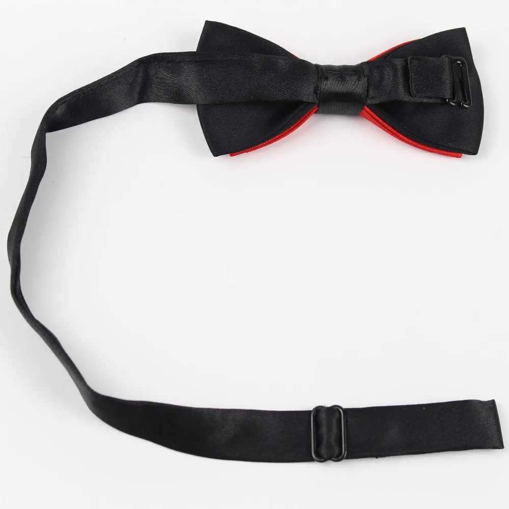 Classic Childrens Set Necklace Baby Boys and Girls Fashion Solid Color Adjustable Bow Chlidren Two tone Pet Dog Cat Bow Y240925